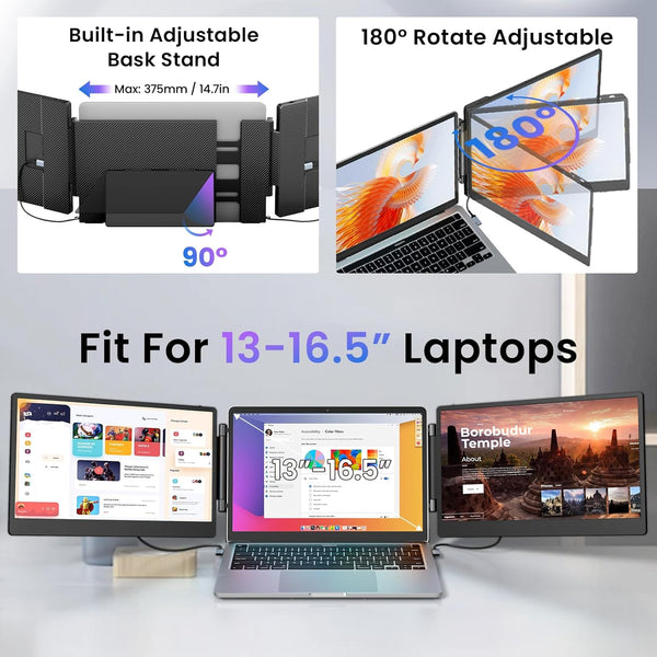Triple Screen Laptop Extender